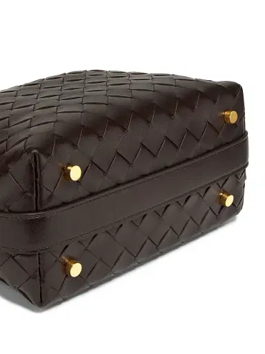 Bottega Veneta Women's Mini Wallace Leather Top-Handle Bag - Fondant Gold | Thumbnail 7