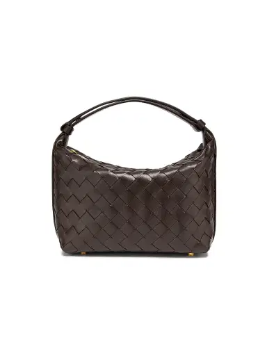Bottega Veneta Women's Mini Wallace Leather Top-Handle Bag - Fondant Gold | Thumbnail 1