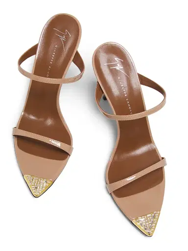 Giuseppe Zanotti Women's Intrigo 90MM Crystal-Embellished Patent Leather Sandals | Thumbnail 4 Giuseppe Zanotti Women's Intrigo 90MM Crystal-Embellished Patent Leather Sandals | Thumbnail 4