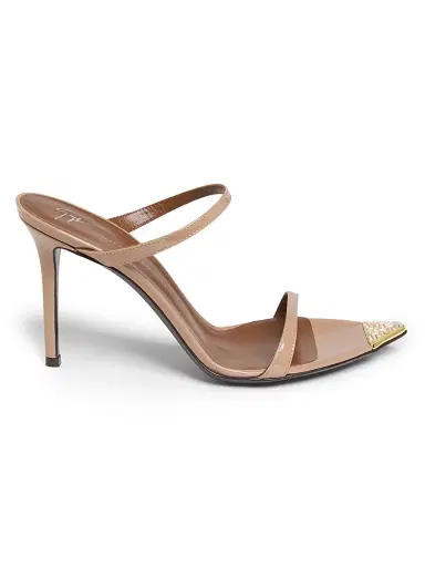 Giuseppe Zanotti Women's Intrigo 90MM Crystal-Embellished Patent Leather Sandals | Thumbnail 1 Giuseppe Zanotti Women's Intrigo 90MM Crystal-Embellished Patent Leather Sandals | Thumbnail 1
