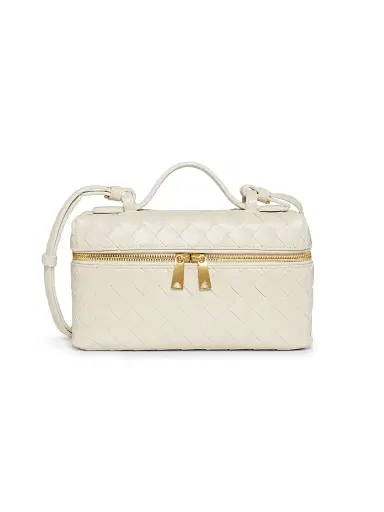 Bottega Veneta Women's Bang Bang Intrecciato Leather Crossbody Vanity Case Bag | Thumbnail 1
