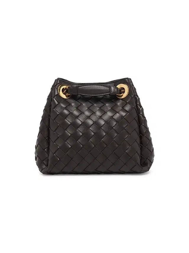 Bottega Veneta Women's  Parachute Intrecciato Leather Shoulder Bag - Fondant