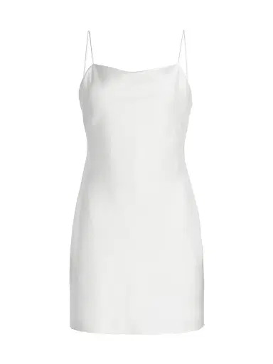 Alice + Olivia Women's Harmony Mini Slip Dress - Off White - Size 12 | Thumbnail 1