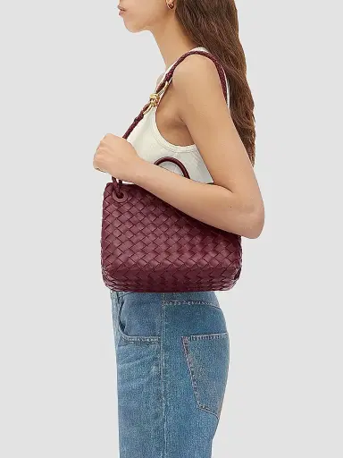 Bottega Veneta Women's Andiamo Small Intrecciato Leather Top-Handle Bag - Barolo | Thumbnail 2 Bottega Veneta Women's Andiamo Small Intrecciato Leather Top-Handle Bag - Barolo | Thumbnail 2