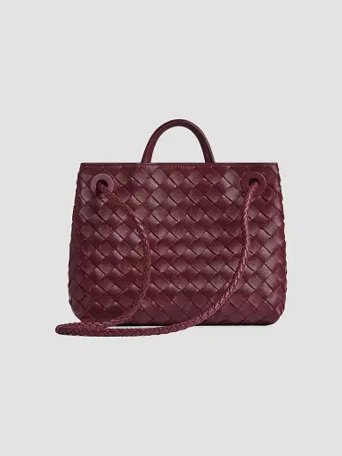 Bottega Veneta Women's Andiamo Small Intrecciato Leather Top-Handle Bag - Barolo | Thumbnail 5 Bottega Veneta Women's Andiamo Small Intrecciato Leather Top-Handle Bag - Barolo | Thumbnail 5
