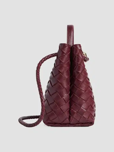 Bottega Veneta Women's Andiamo Small Intrecciato Leather Top-Handle Bag - Barolo | Thumbnail 6 Bottega Veneta Women's Andiamo Small Intrecciato Leather Top-Handle Bag - Barolo | Thumbnail 6