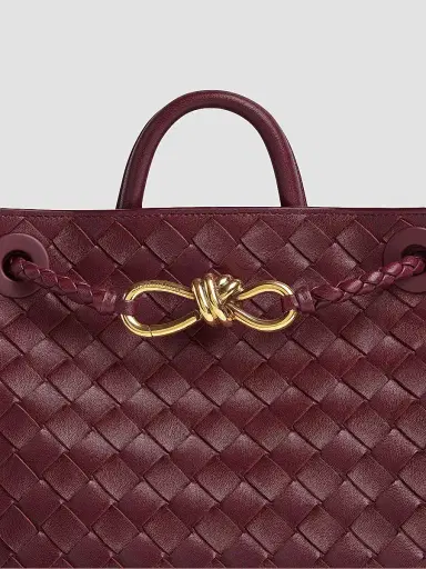 Bottega Veneta Women's Andiamo Small Intrecciato Leather Top-Handle Bag - Barolo | Thumbnail 7 Bottega Veneta Women's Andiamo Small Intrecciato Leather Top-Handle Bag - Barolo | Thumbnail 7