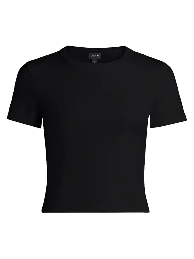Joe's Jeans Women's The Baby Cotton-Blend T-Shirt - Black