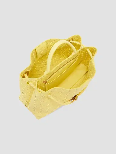 Bottega Veneta Women's Small East-West Andiamo Intrecciato Leather Top-Handle Bag | Thumbnail 4 Bottega Veneta Women's Small East-West Andiamo Intrecciato Leather Top-Handle Bag | Thumbnail 4