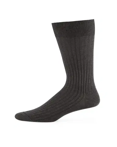 Pantherella Men's Danvers Ribbed Cotton Mid-Calf Socks | Thumbnail 3