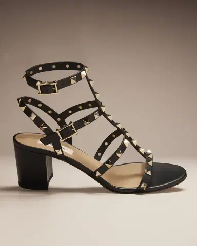 Valentino Garavani Rockstud Leather 60mm City Sandals | Thumbnail 4