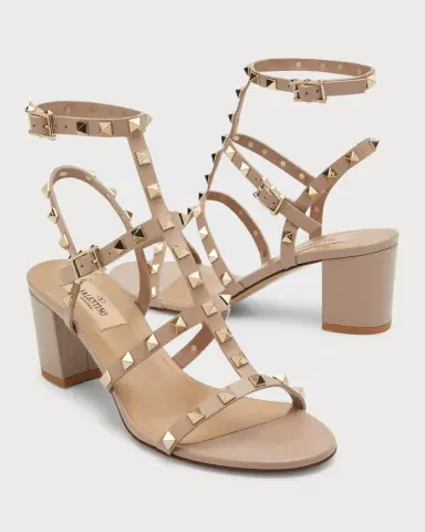 Valentino Garavani Rockstud Leather 60mm City Sandals | Thumbnail 8
