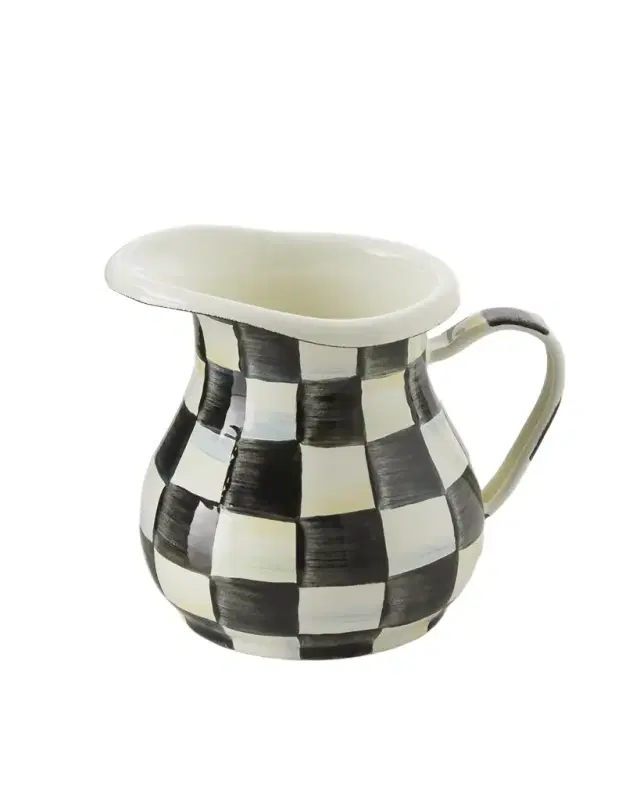 MacKenzie-Childs Courtly Check Creamer/Small Pitcher