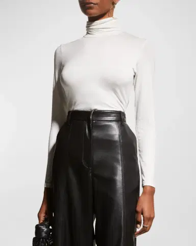 MAJESTIC FILATURES Soft Touch Long-Sleeve Turtleneck | Thumbnail 4 MAJESTIC FILATURES Soft Touch Long-Sleeve Turtleneck | Thumbnail 4