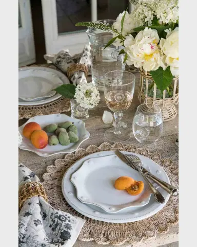Juliska Berry & Thread Scalloped Dessert/Salad Plate - Whitewash | Thumbnail 3