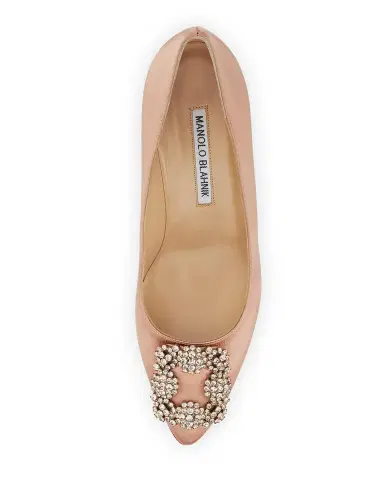 Manolo Blahnik Hangisi 70mm Pump | Thumbnail 4