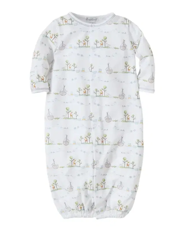Kissy Kissy Noah 's Ark Printed Convertible Sleep Gown, Size Newborn-Small