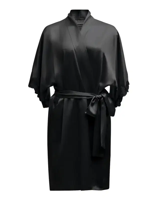 Christine Lingerie Bijoux Short Silk Robe