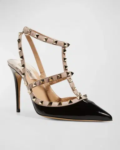 Valentino Garavani Rockstud 100mm Slingback High-Heel Pumps | Thumbnail 4 Valentino Garavani Rockstud 100mm Slingback High-Heel Pumps | Thumbnail 4