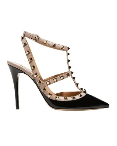 Valentino Garavani Rockstud 100mm Slingback High-Heel Pumps | Thumbnail 1 Valentino Garavani Rockstud 100mm Slingback High-Heel Pumps | Thumbnail 1