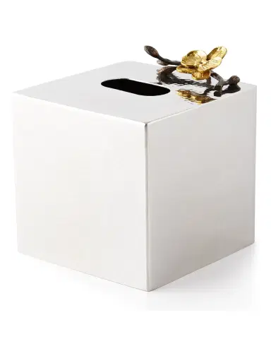 Michael Aram Gold Orchid Tissue Box Cover | Thumbnail 2