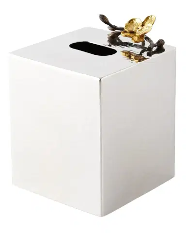 Michael Aram Gold Orchid Tissue Box Cover | Thumbnail 1