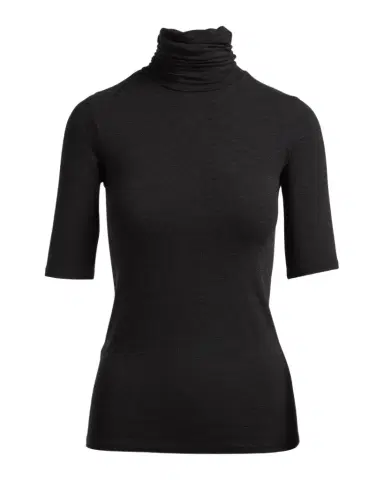 MAJESTIC FILATURES Soft Touch Half-Sleeve Turtleneck | Thumbnail 1 MAJESTIC FILATURES Soft Touch Half-Sleeve Turtleneck | Thumbnail 1