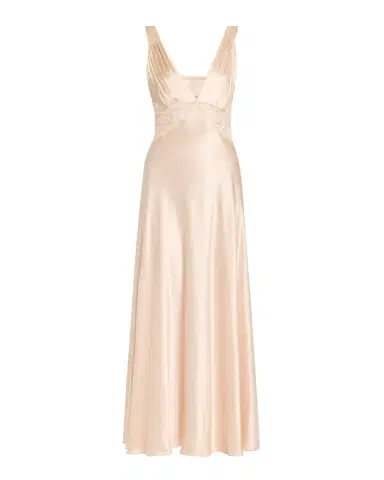 Christine Lingerie Bijoux Lace-Inset Silk Gown | Thumbnail 3 Christine Lingerie Bijoux Lace-Inset Silk Gown | Thumbnail 3