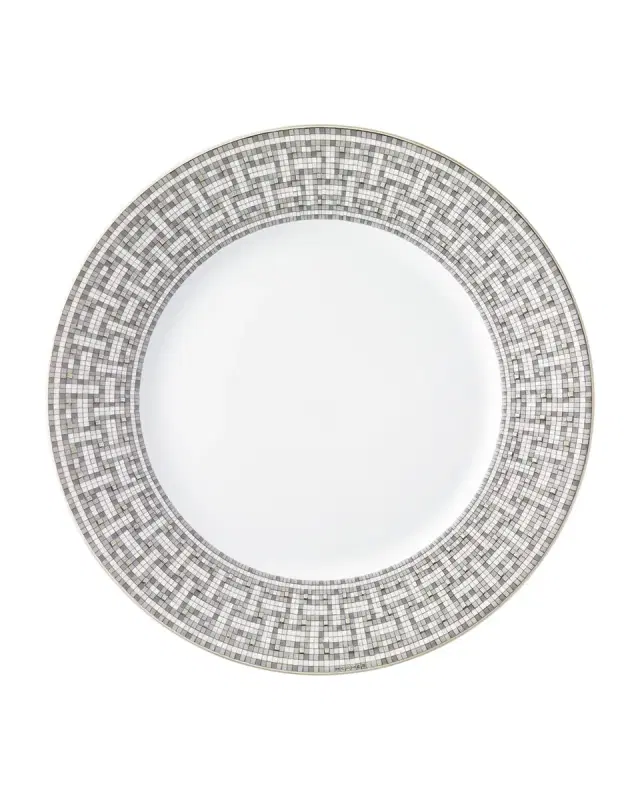 Hermes Mosaique au 24 Platinum Dinner Plate