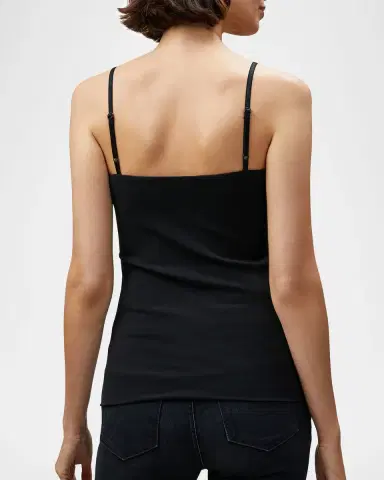 Lafayette 148 New York Mesh Jersey V-Neck Tank | Thumbnail 4 Lafayette 148 New York Mesh Jersey V-Neck Tank | Thumbnail 4