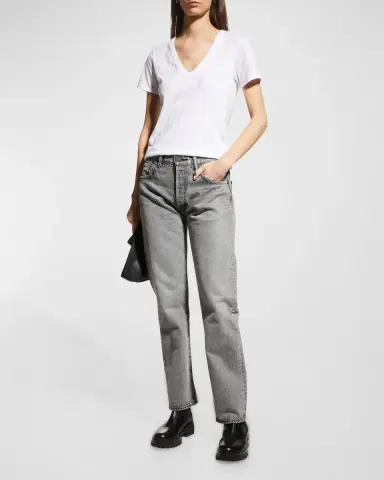 rag & bone The Vee Basic T-Shirt | Thumbnail 3 rag & bone The Vee Basic T-Shirt | Thumbnail 3