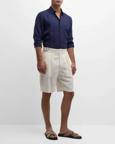 Vilebrequin Caroubis Linen Pocket Sport Shirt | Thumbnail 2