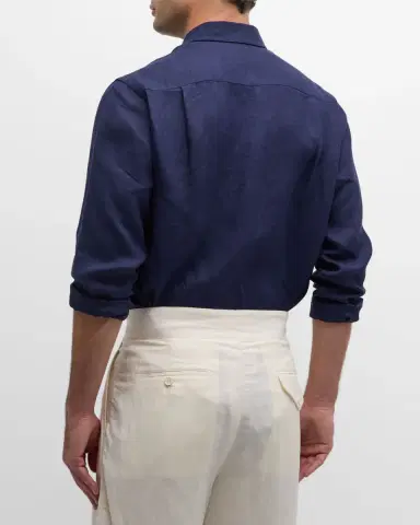 Vilebrequin Caroubis Linen Pocket Sport Shirt | Thumbnail 3