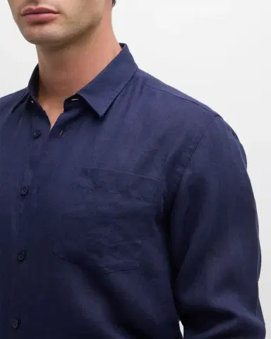 Vilebrequin Caroubis Linen Pocket Sport Shirt | Thumbnail 5