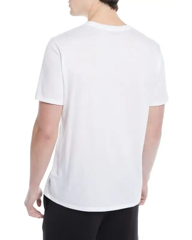 Men 's Short-Sleeve Pima Crewneck Jersey T-Shirt, Black