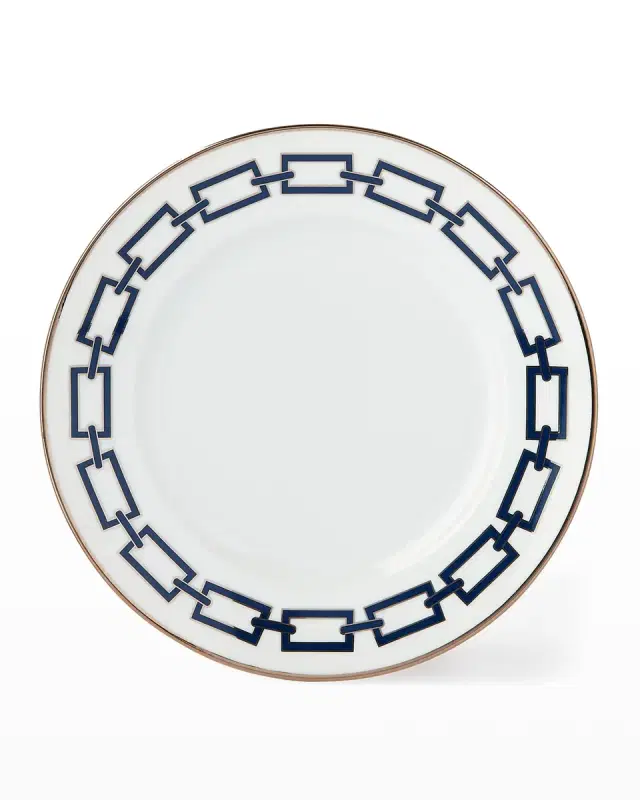 Ginori 1735 Catene Blue Salad/Dessert Plate