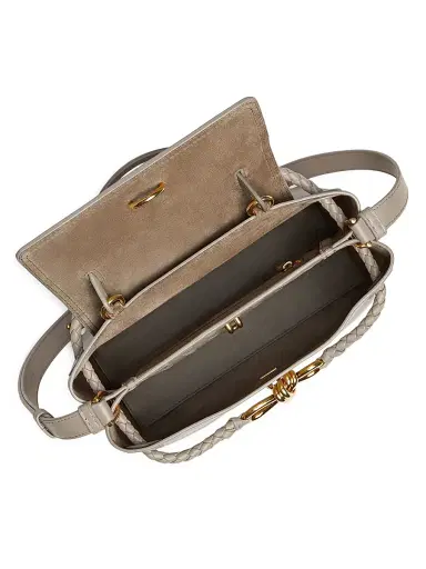 Bottega Veneta Women's Ciao Ciao Leather Top Handle bag - Limestone Brass | Thumbnail 3