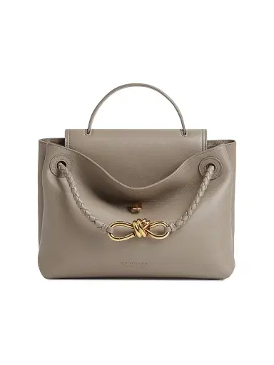 Bottega Veneta Women's Ciao Ciao Leather Top Handle bag - Limestone Brass | Thumbnail 6