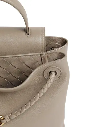 Bottega Veneta Women's Ciao Ciao Leather Top Handle bag - Limestone Brass | Thumbnail 8