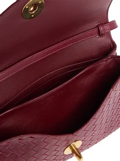 Bottega Veneta Women's Knot Lock Intrecciato Leather Top Handle Bag | Thumbnail 4