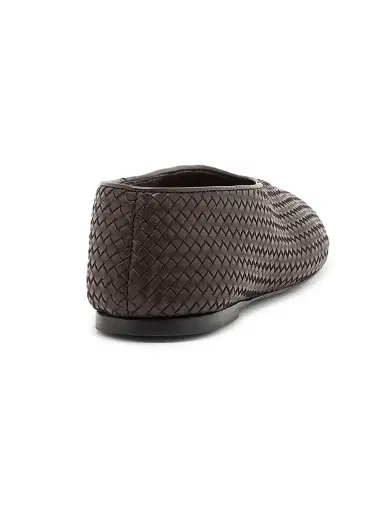Bottega Veneta Women's Rosa Intrecciato Leather Flats - Fondant - Size 10 | Thumbnail 3 Bottega Veneta Women's Rosa Intrecciato Leather Flats - Fondant - Size 10 | Thumbnail 3