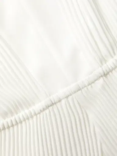 Milly Women's Liv Pleated Belted Minidress - White - Size 12 | Thumbnail 6 Milly Women's Liv Pleated Belted Minidress - White - Size 12 | Thumbnail 6