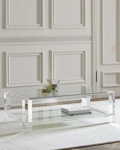 Interlude Home Surrey Acrylic Cocktail Table | Thumbnail 1