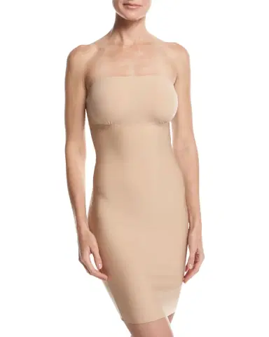 Commando Two-Faced Tech Strapless Control Shapewear Slip | Thumbnail 1
