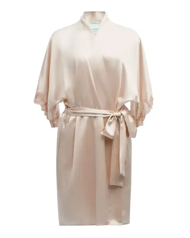Bijoux Short Silk Robe