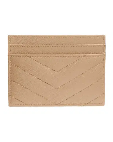 Saint Laurent Cassandre YSL Monogram Card Case in Grained Leather | Thumbnail 1 Saint Laurent Cassandre YSL Monogram Card Case in Grained Leather | Thumbnail 1
