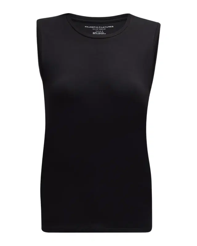 Majestic Filatures Soft Touch Sleeveless Crew
