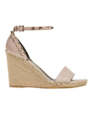 Valentino Garavani Rockstud Double Espadrille Wedge Sandals | Thumbnail 1 Valentino Garavani Rockstud Double Espadrille Wedge Sandals | Thumbnail 1
