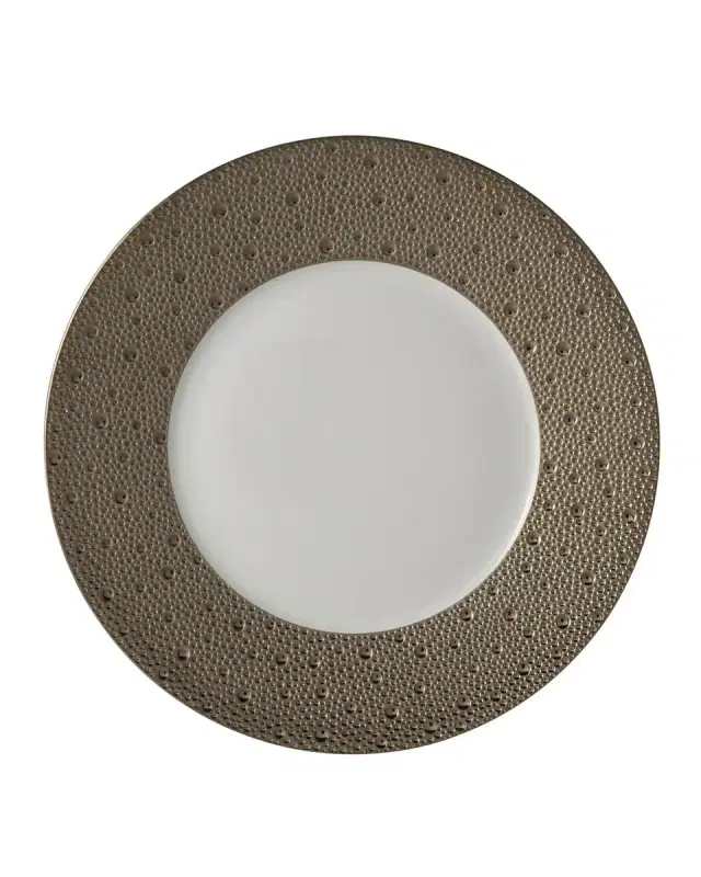 Bernardaud Ecume Platinum Dinner Plate