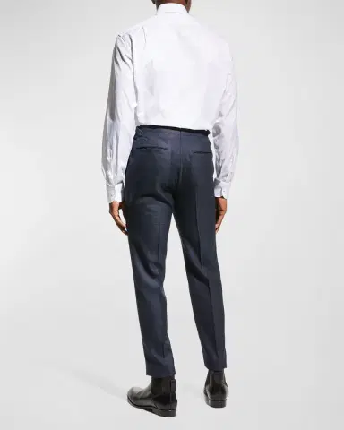 Zegna Men's Trofeo Solid Regular-Fit Dress Shirt | Thumbnail 4